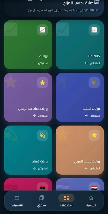 استكشف الروايات حسب المزاج